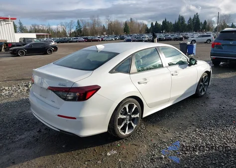 2025 Honda Civic Hybrid Sport/Sport Touring z USA, uszkodzony, nr VIN 2HGFE4F83SH350903